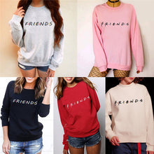 Load image into Gallery viewer, Brand New 2019 Womens 5 Colors Letters FRIENDS Print Long Sleeve Hoodie Sweatshirt Ladies Slouch Pullover Jumper Tops S M L XL