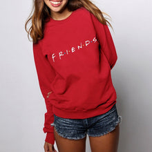 Load image into Gallery viewer, Brand New 2019 Womens 5 Colors Letters FRIENDS Print Long Sleeve Hoodie Sweatshirt Ladies Slouch Pullover Jumper Tops S M L XL