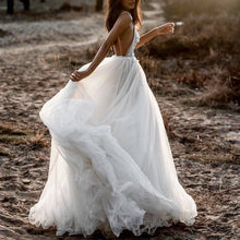 Load image into Gallery viewer, women dress Sexy V-neck Elegant 2019 Natural Sequins Shiny Wedding Bridal Evening gown Party Long birthday dress for women