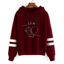 Load image into Gallery viewer, BTS Celebrity Inspired BTS loveyourself Knot the New Album Related Plus Velvet Hooded Hoodie Men's And Women's