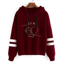 Load image into Gallery viewer, BTS Celebrity Inspired BTS loveyourself Knot the New Album Related Plus Velvet Hooded Hoodie Men's And Women's
