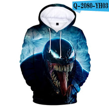 Load image into Gallery viewer, 2 To 13 Years Kids Hoodies Movie Venom 3D Printed Hoodie Sweatshirt Boys Girls Cosplay Cartoon Jacket Coat Children Clothes